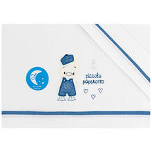 LENZUOLO 3 PZ CULLA 80X110 RICAMATO COTONE 