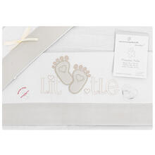 LENZUOLO 3 PZ CULLA 90X120 RICAMATO 