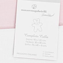 LENZUOLO 3 PZ CULLA 90X120 RICAMATO 