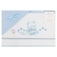 LENZUOLO 3 PZ CULLA RICAMATO 