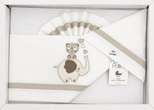 LENZUOLO 3 PZ CULLA RICAMATO 