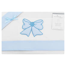 LENZUOLO 3 PZ CULLA RICAMATO CON CUORE RICAMATO 