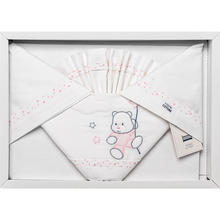 LENZUOLO 3 PZ LETTINO 120X180 RICAMATO COTONE 
