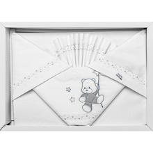 LENZUOLO 3 PZ LETTINO 120X180 RICAMATO COTONE 