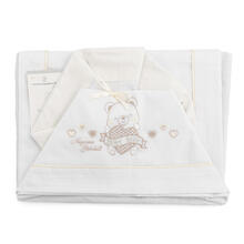 LENZUOLO 3 PZ LETTINO RICAMATO 