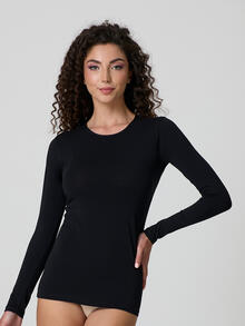 MAGLIA DONNA COTONE ELASTICIZZATO COLLO INCOLLATO 