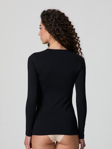 MAGLIA DONNA COTONE ELASTICIZZATO COLLO INCOLLATO 