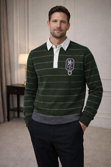 MAGLIA UOMO MANICA LUNGA LANA SMACCHINATA 