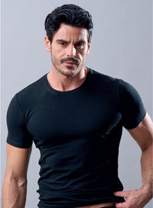 MAGLIA UOMO MEZZA MANICA GIROCOLLO ELASTICIZZATO 