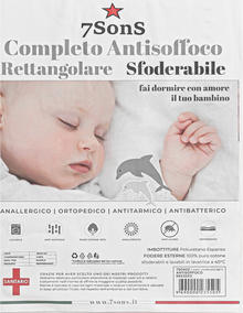 MATERASSO + CUSCINO ANTISOFFOCO 