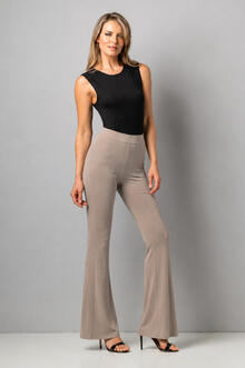 PANTALONE A ZAMPA VISCOSA ELASTICIZZATA 