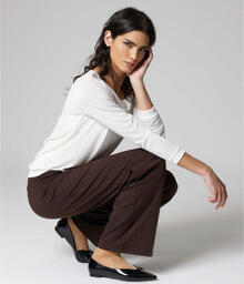 PANTALONE DONNA PUNTO ROMA VESTIBILITA  AMPIA E COMODA 