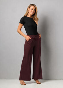 PANTALONE LARGO CON TASCHE 