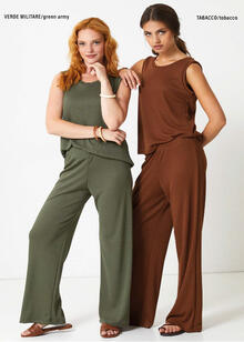 PANTALONE MAGLINA IN VISCOSA VESTIBILITA  AMPIA 