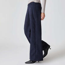 PANTALONE VESTIBILITA AMPIA TESSUTO VELLUTATO 