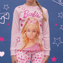 PIGIAMA BIMBA INTERLOCK BARBIE 