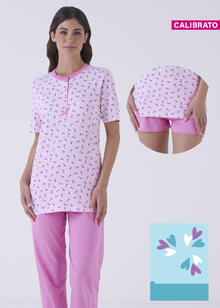 PIGIAMA DONNA 3 PEZZI CALIBRATO 