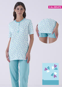 PIGIAMA DONNA 3 PEZZI CALIBRATO 