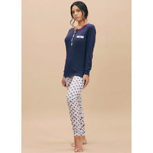 PIGIAMA DONNA COTONE LUNGO JERSEY 