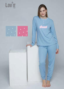 PIGIAMA DONNA INTERLOCK 