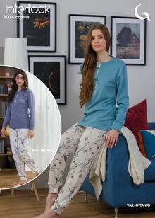 PIGIAMA DONNA INTERLOCK 