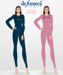 PIGIAMA DONNA INTERLOCK 