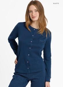 PIGIAMA DONNA INTERLOCK APERTO 
