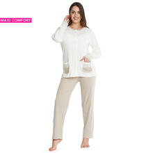 PIGIAMA DONNA INTERLOCK APERTO CALIBRATO 