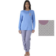 PIGIAMA DONNA INTERLOCK CALDO COTONE 