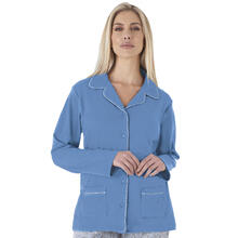 PIGIAMA DONNA INTERLOCK CALDO COTONE APERTO 