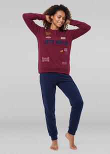 PIGIAMA DONNA INTERLOCK LOTTO 