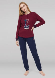 PIGIAMA DONNA INTERLOCK LOTTO 