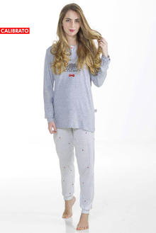 PIGIAMA DONNA LUNGO CALIBRATO JERSEY 