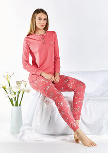 PIGIAMA DONNA LUNGO JERSEY 