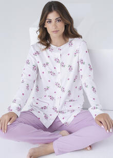 CAMICIA DA NOTTE LUNGO JERSEY APERTO IN SCATOLA 