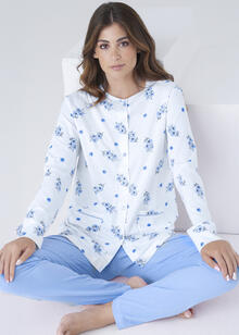 CAMICIA DA NOTTE LUNGO JERSEY APERTO IN SCATOLA 