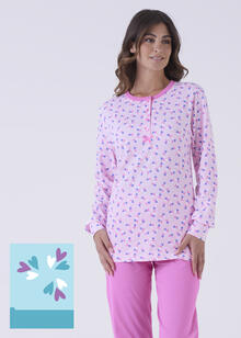 PIGIAMA DONNA LUNGO JERSEY IN SCATOLA 