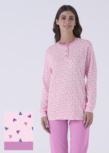 PIGIAMA DONNA LUNGO JERSEY IN SCATOLA 