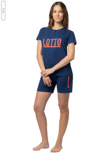 PIGIAMA DONNA MEZZA MANICA PANTALONCINO LOTTO 