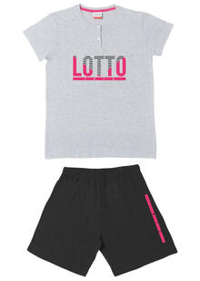 PIGIAMA DONNA MEZZA MANICA PANTALONCINO LOTTO 