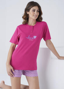 PIGIAMA DONNA MEZZA MANICA PANTALONCINO 