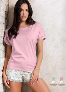 PIGIAMA DONNA MEZZA MANICA PANTALONCINO 