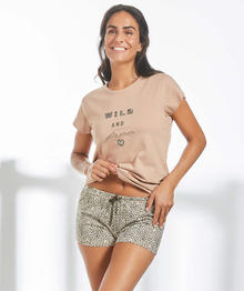 PIGIAMA DONNA MEZZA MANICA PANTALONCINO 