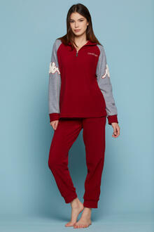 PIGIAMA DONNA PILE MEZZA ZIP 