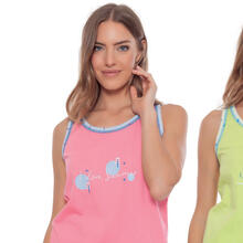 PIGIAMA DONNA SPALLA LARGA PANTALONCINO 