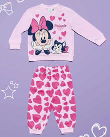 PIGIAMA NEONATA IN JERSEY DI COTONE LUNGO 