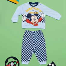 PIGIAMA NEONATO IN JERSEY DI COTONE LUNGO 