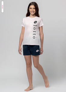 PIGIAMA RAGAZZA MEZZA MANICA PANTALONCINO LOTTO 