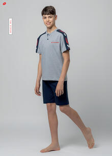 PIGIAMA RAGAZZO MEZZA MANICA PANTALONCINO LOTTO 