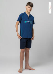 PIGIAMA RAGAZZO MEZZA MANICA PANTALONCINO LOTTO 